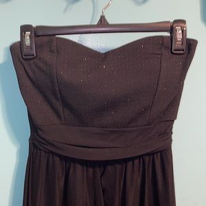 Black Strapless Formal Dress